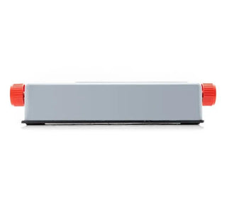 Back panel of the LW Scientific manual differential counter on its black base