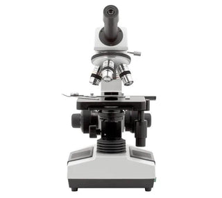 Front view of the LW Scientific Revelation III monocular microscope
