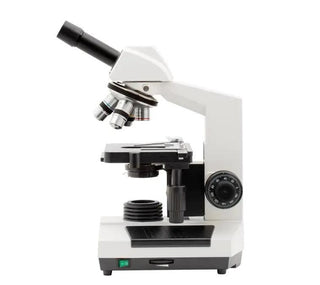 Side view of the LW Scientific Revelation III monocular microscope