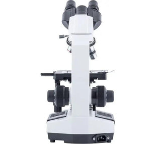 Rear view of the LW Scientific Revelation III binocular microscope