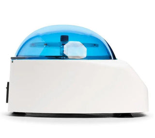 Side view of the LW Scientific ZipCombo with the lid closed over the microhematocrit rotor