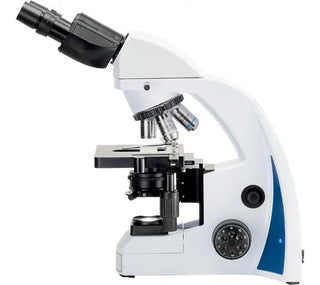 Side view of the LW Scientific i4 Infinity microscope with focus and light controls