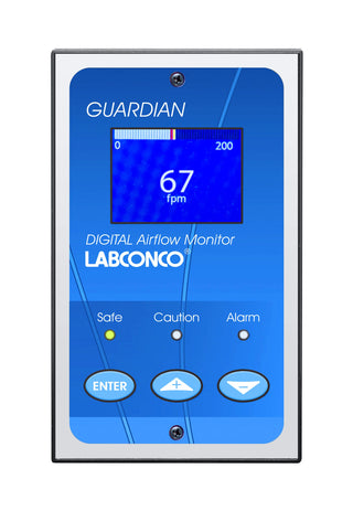 Labconco 9413400 Guardian Digital Airflow Monitor, 100-115V, 50/60Hz
