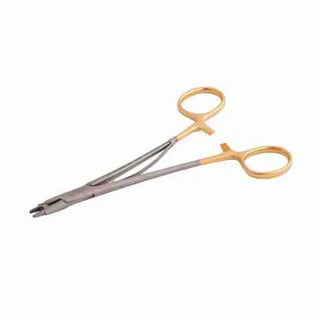 One piece of forcep with gold handles on a white background LaschalSurgical2-331-15 Needle Holder