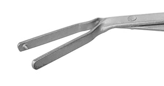 18cm metal Lasner Tissue Forceps 45' E/W angulation, Single Pin on a white background