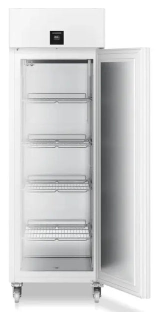 Liebherr SFPvh 6501 Perfection Laboratory Freezer with open door on a white background