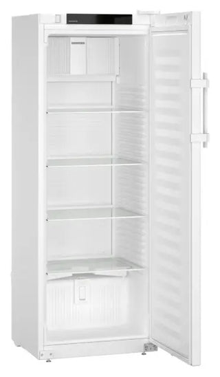 White Liebherr SRFfg 3501 Performance Laboratory Refrigerator with solid door on a white background