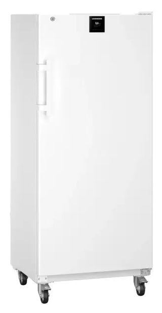 White upright Liebherr SRFvh 5501 Perfection Laboratory Refrigerator on a white background