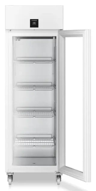 Liebherr SRPvh 6511 Perfection Laboratory Refrigerator with open door on a white background