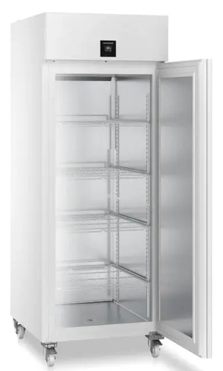 White Liebherr SRPvh 8401 Perfection Laboratory Refrigerator with solid door on a white background
