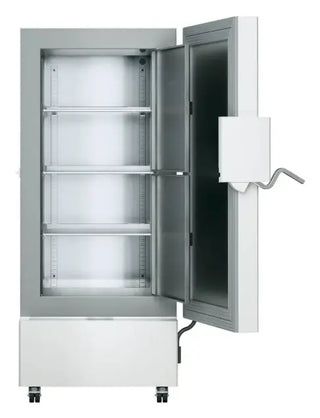 Liebherr SUFsg 5001 MediLine Scientific Ultra-Low-Temperature Freezer with open door on a white background