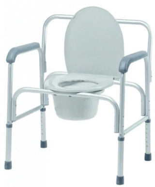 Lumex 2190A Extra-Wide Commode 19`` Seat Width 400 lb Capacity 