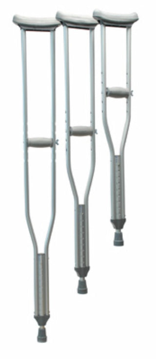 Lumex 3610LF-8 Universal Aluminum Crutches, Latex-Free, 8 Pair Per Case