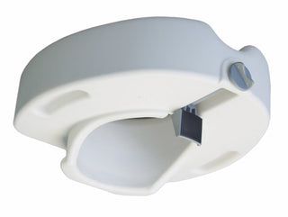 Lumex 6486A Locking Raised Toilet Seat Molded Plastic with Front Clamp Lock