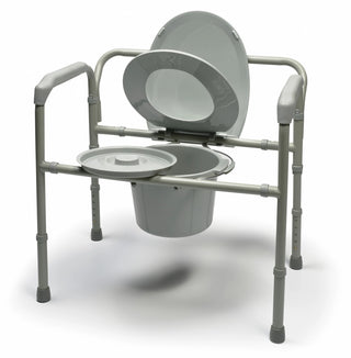 Lumex  7109A-2 Bariatric Folding Commode 3-in-1 Design 