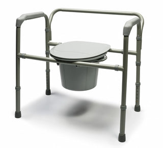 Lumex  7109A-2 Bariatric Folding Commode 3-in-1 Design 