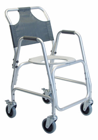 Lumex 7910A-1 Shower Transport Chair Aluminum Frame with 5 Casters 