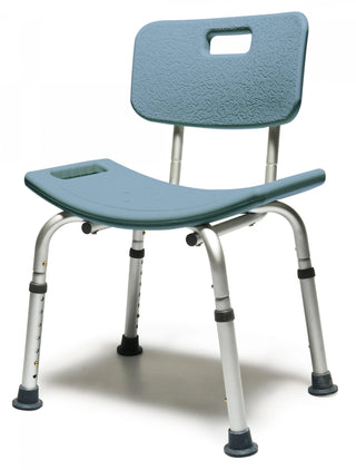 Lumex 7921RB Platinum Collection Bath Seat with Backrest Steel Blue Retail Packaging 