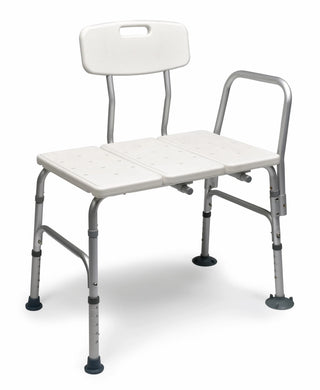 Lumex 7927A Maxi-Drain Transfer Bench Platinum Grey 