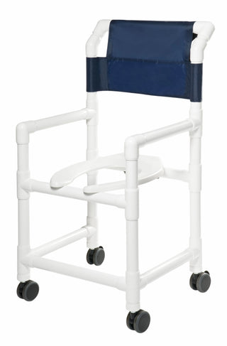 Lumex 89180 PVC Shower Chair Heavy-Duty Open Front Design