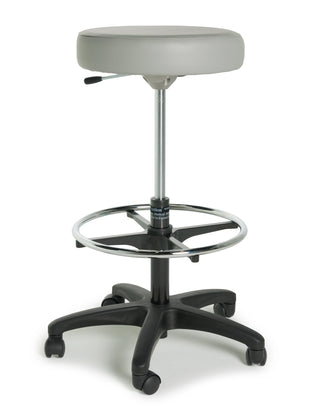 Lumex 9501-FR, 9501 Series Physician Stool, Black Composite Base with Footring