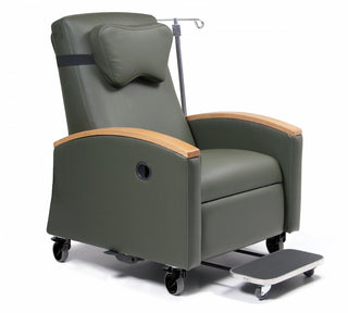 Lumex FR597G409 Ortho-Biotic™ II Recliner with Wood Cap Arm, 350 lb Capacity