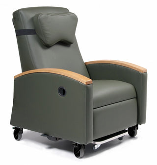 Lumex FR597G409 Ortho-Biotic™ II Recliner with Wood Cap Arm, 350 lb Capacity