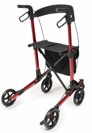 Lumex LX5000A Allura LX Rollators, Apple Red & Black