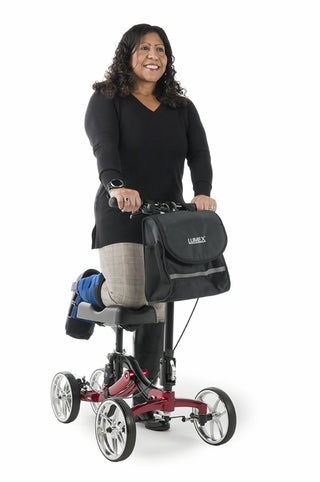 Lumex LX8000A, S8 Knee Walker, Apple Red, Black & Purple