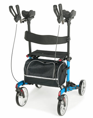 Lumex LX9000B Gaitster Forearm Rollator, Bondi Blue & Graphite