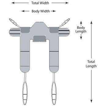 Lumex TP332 Padded Toileting Sling, Incontinence Slings 