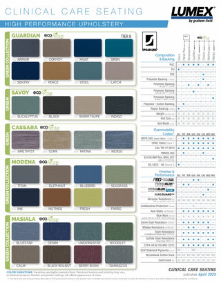 Lumex FR587WD1304 Extra Wide Drop-Arm Clinical Care Recliner