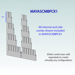 Poltex MAYA5 Med Cart 5 inch Tall Comb Drawer Organizer