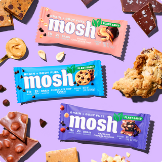 MOSH plant-based bars in three flavors from the Plant Powered Variety Pack
