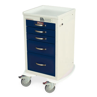 A-Series Lightweight Aluminum Narrow Medical Cart - MPA1824EKC05