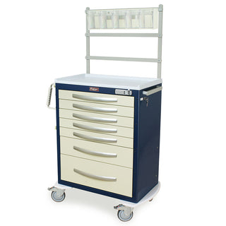 Harloff A-Series Light Seven Drawer E-Lock Anesthesia Cart - MPA3030E07