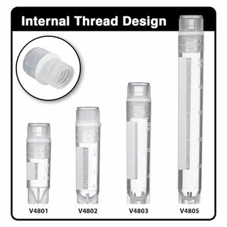 MTC Bio V480X, Cryogenic Vials - Internally Threaded, Sterile, Skirted