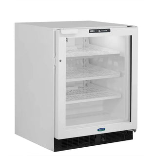 Marvel Scientific MSRE224-WG81A 24" Scientific Refrigerator, White, Glass Door,Probe Port