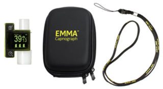 Masimo EMMA-Kapnograph Medical Equipment complete kit with green carrying case