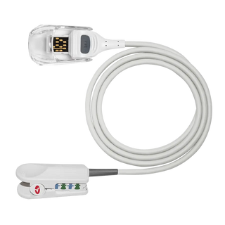 Masimo 4051 RD SET DCIP Pediatric & Slender Reusable SpO2 Sensor (3 ft) with a cable on a white background