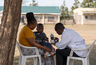 Masimo Rad-G Medical Equipment in use during healthcare field application in Kenya