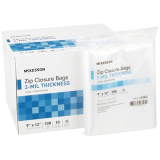 McKesson 911644_CS Reclosable Bag 9 X 12 Inch Polyethylene Clear Zipper
