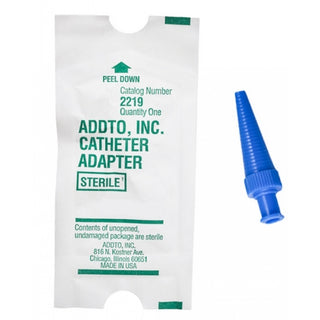 Mckesson 927951_CS Catheter Adapter with packaging labeled 'Addto, Inc.' on a white background