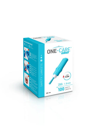 MediVena 1003 One-Care Plus Safety Lancets Contact-Activated Low Flow