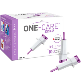 MediVena 1011 Micro Flow One-Care  Pro Safety Lancets Top Button Activated