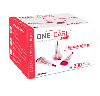 MediVena 1040 One-Care Opti Safety Lancets Top Button Activated