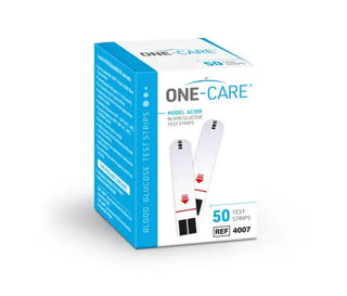 MediVena 4002 One-Care Pro Glucose Strips for Professional Use, 50/BX on a white background 