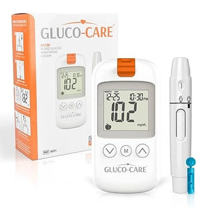 MediVena 4013 Gluco-Care Blood Glucose Monitoring Kit with 10 Glucose Strips, 1/BX ,72/CS