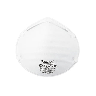 MediVena M6115L Benehal N95 Mask, Surgical Respirator NIOSH Certified, Cup-Design