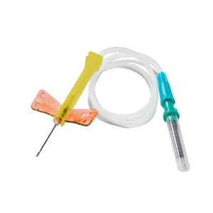 MediVena One-Care Glide and Lock Safety Blood Collection Wing Sets, 25Gx 3/4 Inch